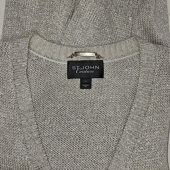 St John Couture Cardigan with rhinestone buttons size L - Picture 7 of 7